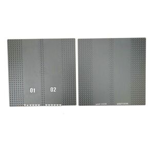 2 LEGO 30225 City Road Parts BasePlates Dark Bluish Gray 32X32 Double Driveway